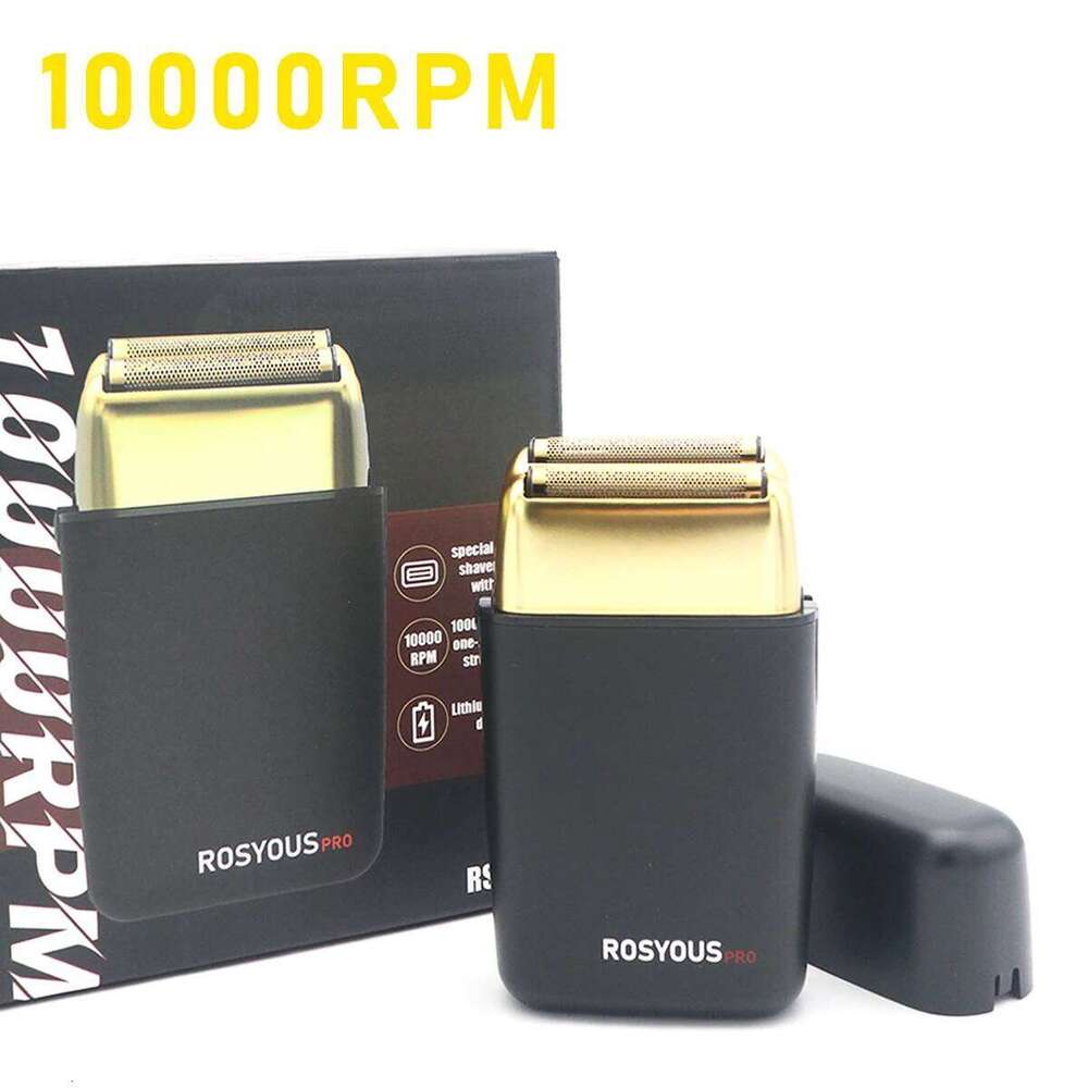 ROSYOUS Rs-620 Beard Trimmer For Men 10000Rpm Double Foil Cordless USB Interface Oil Head Professional Electric Shaver