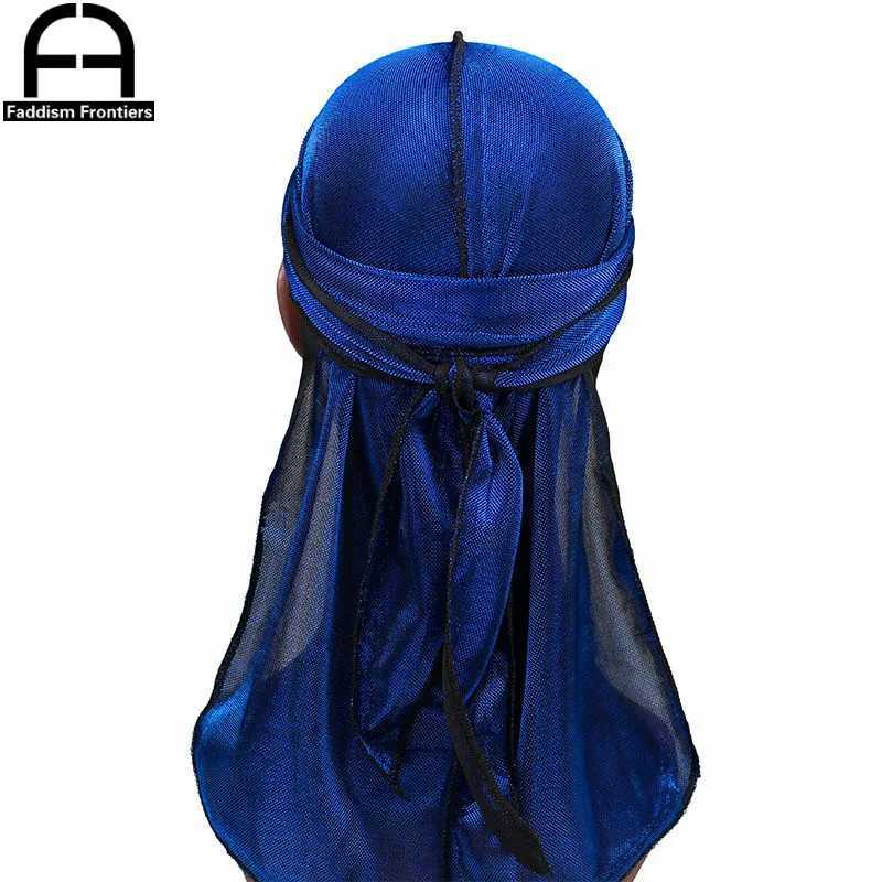 New Mens Shiny Mesh Durags Turban Hat Bandanas Breathable Men Durag Doo Rag Headwear Headband Hair Accessories Waves Caps M250623