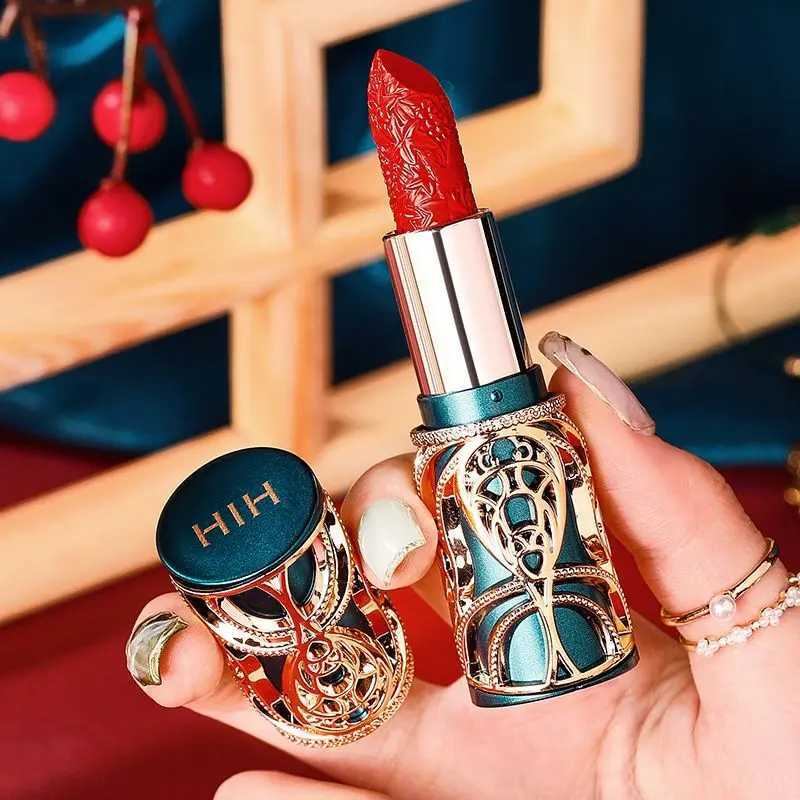 Chinoiserie Carving Lipstick Waterproof Long Lasting Women Velvet Lip Glaze Sexy Women Lip Tint Mud Cosmetics For Gifts XJ250623
