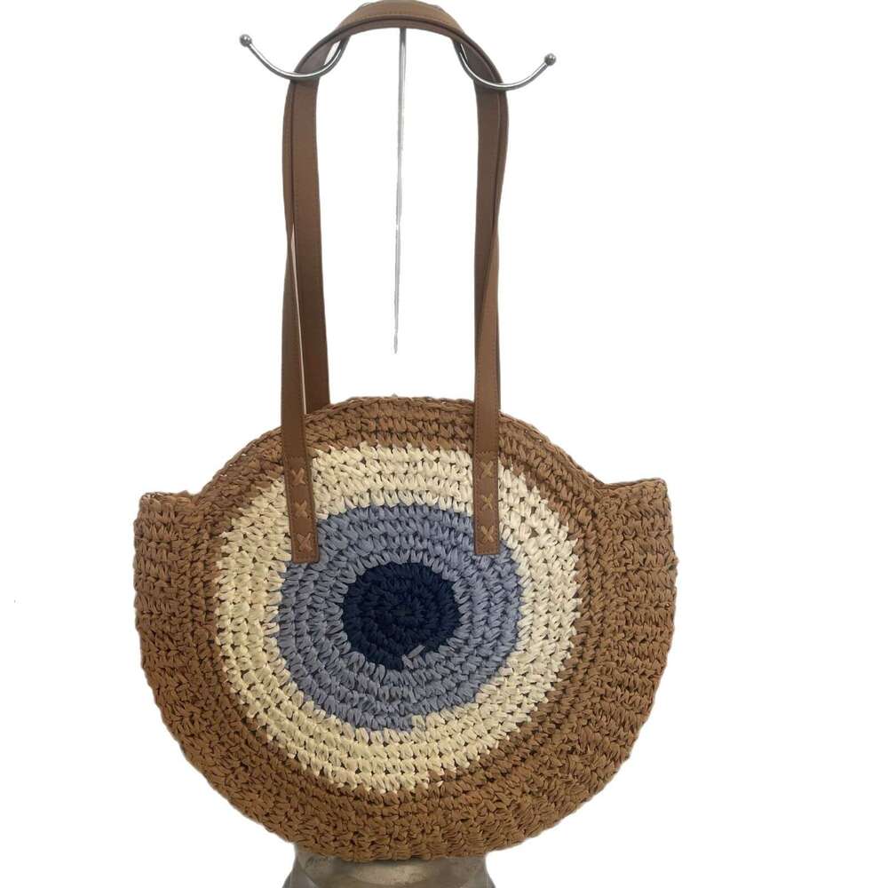 Store Manager Recommended New Simple Round Single Shoulder Straw Hollow Handwoven Beach Fashion Women's Bag
