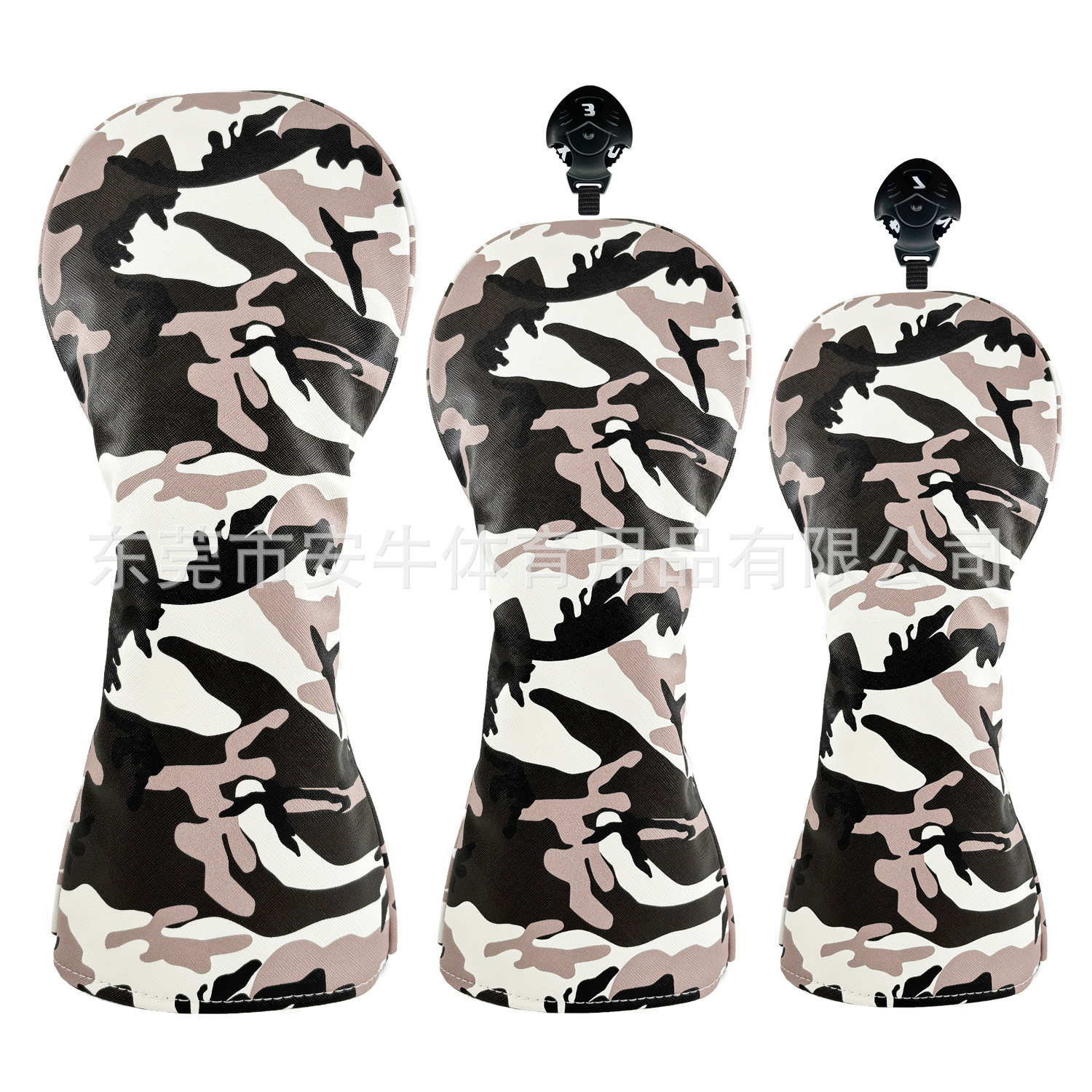 Waterproof Camo Golf Wood Headcover Fairway Club Head Covers Case Protector 240909