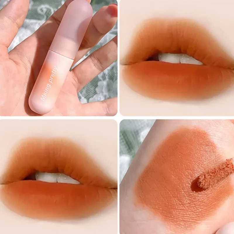 Strawberry Red Sexy Lipstick Velvet Matte Lip Gloss for Women Lasting Non Stick Waterproof Easy To Apply Lip Mud Korean Makeup XJ250623