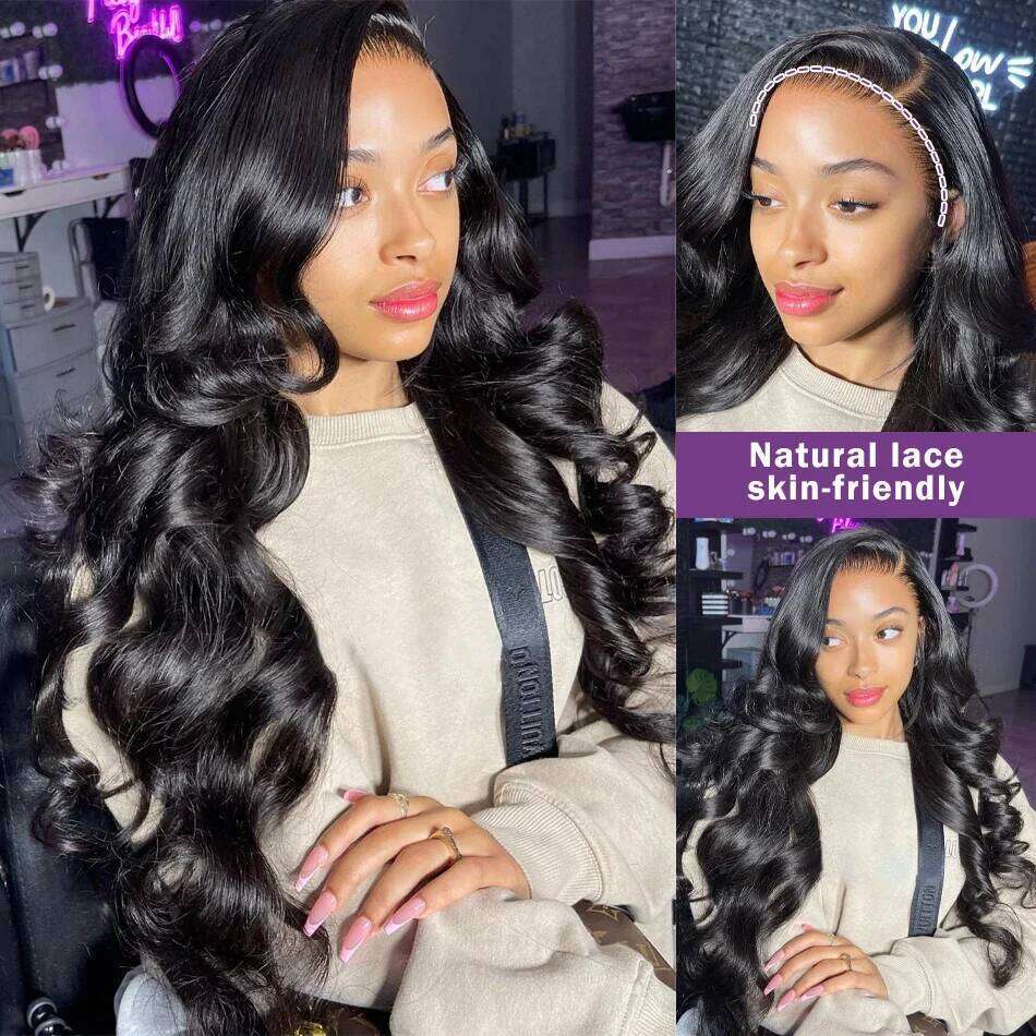 Pretty Diary 30 40 Inch Body Front Human Hair Wigs 13x6 Transparent HD Lace Frontal Water Wave 5x5 Glueless Wig