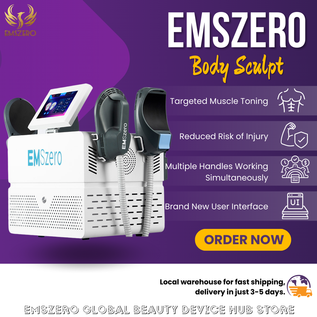 EMS RF HI-EMT 6500W Professional Body Sculpt 5 Handle Pelvic Girdle EMS Electromagnetic Stimulation Slimming
