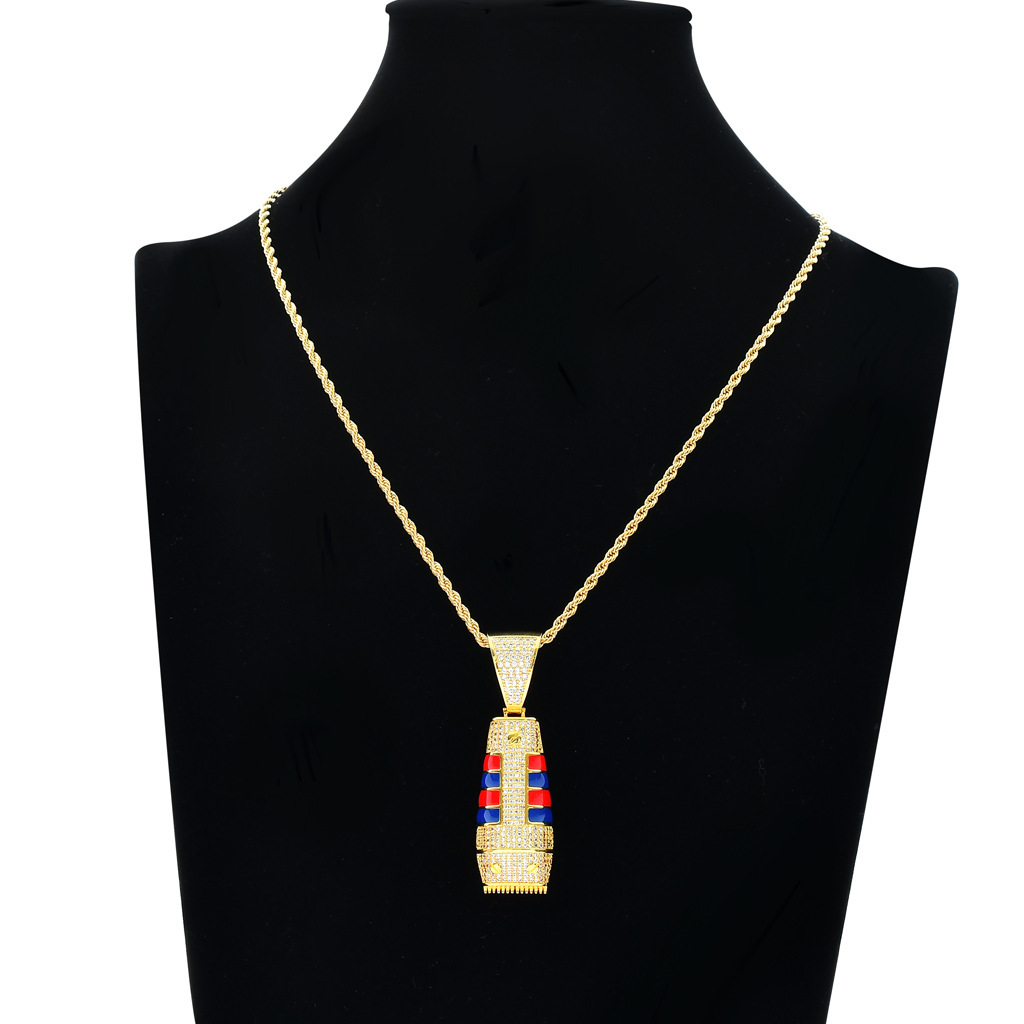 Luxury Moissanite Necklace Unique Creative Iced Out Razor Pendant Trendy Brand Clipper Pendant High End Accessory Pass the diamond tester