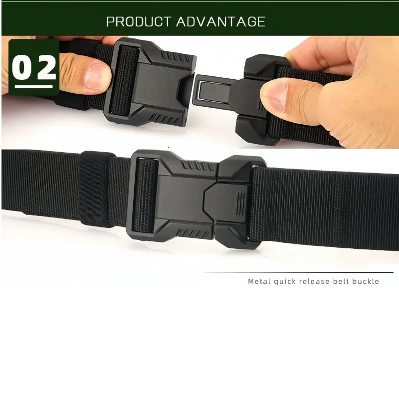 Quick Release Pluggable Buckle Men Belt Breathable Elastic Outdoors Belts For Men Elastic Pants Belt 250618