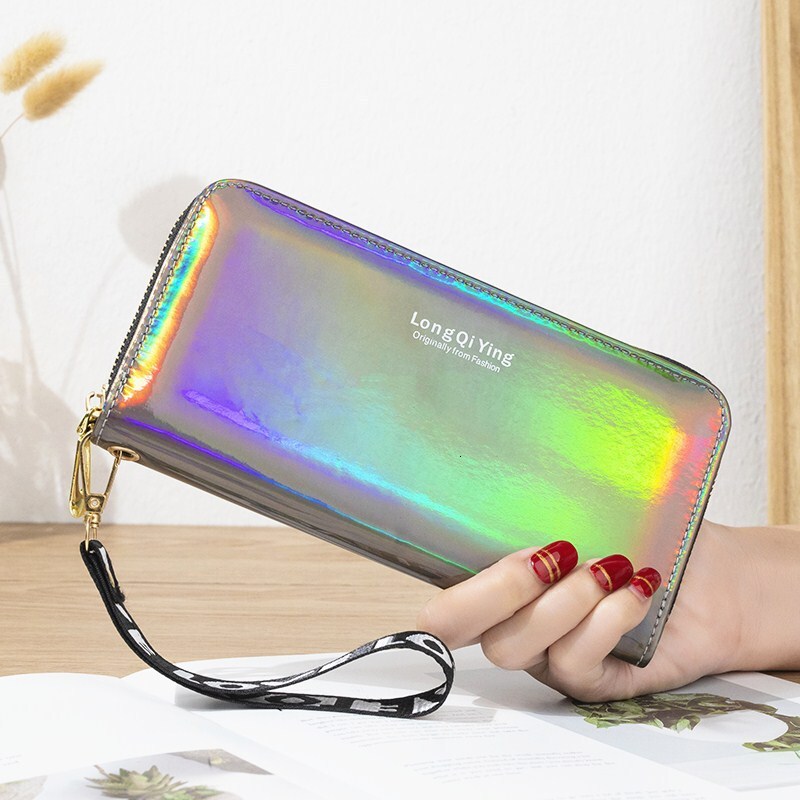 Free Shipping 2025 New Designer Bag Laser Long Wallet For Women New Multifunctional Ladies' Wallet Large Capacity Phone Bag Multi-card Slot Clutc