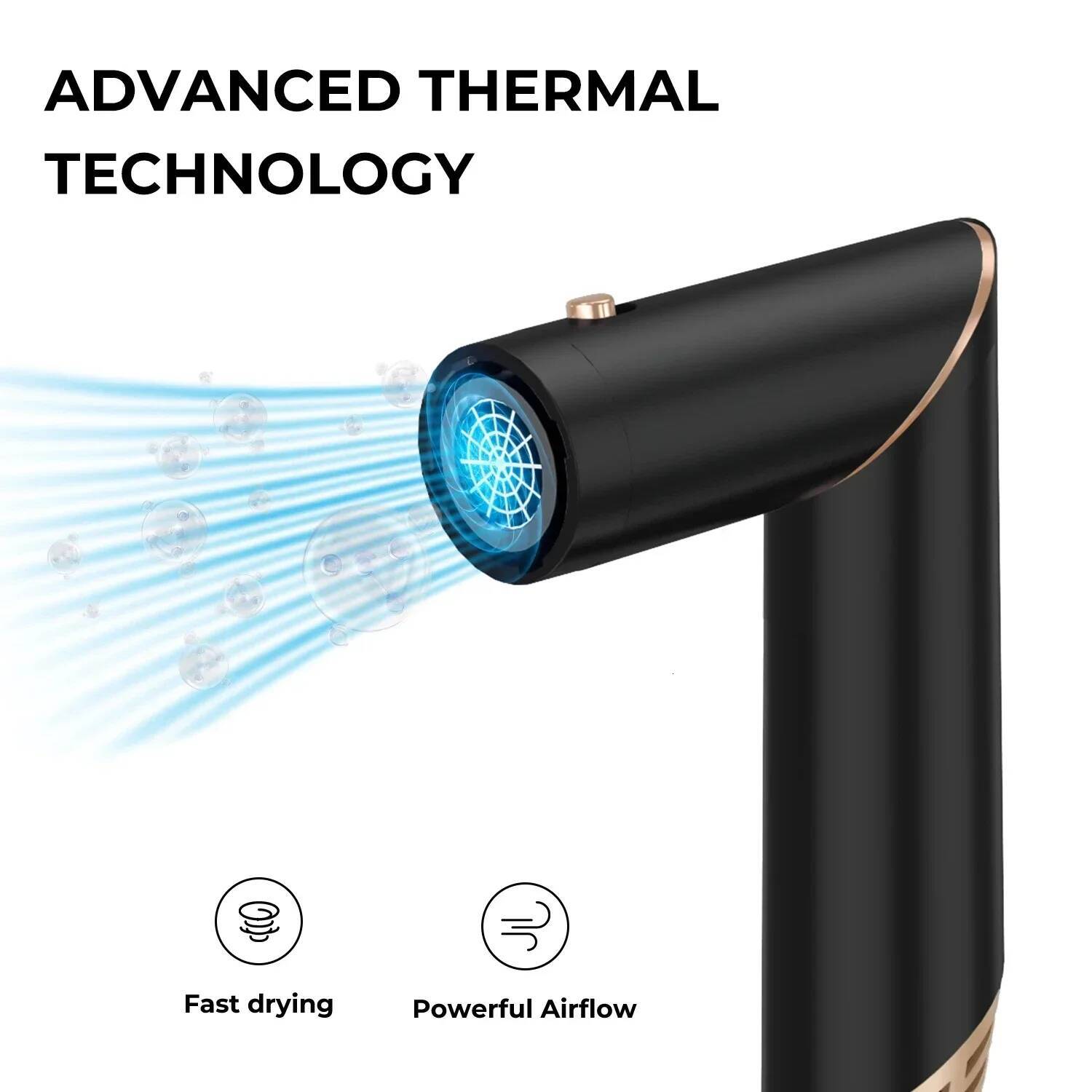 6 In1 Dryer Curling Iron Straightener Brush Electric Hairdryer Folding Styling Comb Multi Styler Hair Care