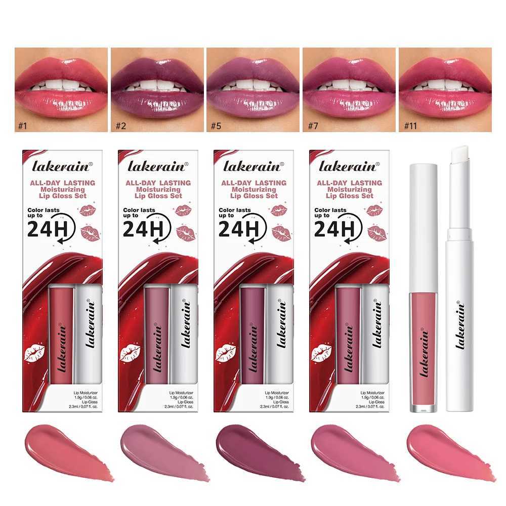 2pcs Lipstick Matte Lip Gloss Sexy Long Lasting Velvet Liquid Lip Makeup Women Beauty Red Nonstick Cup Waterproof Lip Gloss XJ250623