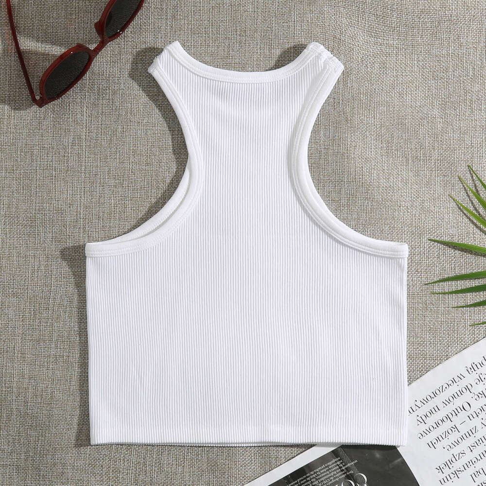 Women's Halter Neck Nylon Sports Bra Yoga Sweat-Wicking Seamless Underwear Running Quick-Dry Tank Top Short Style