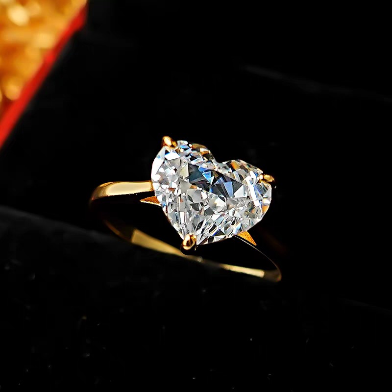 2025 Ins Top Sell Wedding Designer Rings Solitaire Luxury Jewelry Pure 100% S925 Sterling Silver 18K Gold Party Heat White Moissanite Diamond Women Br