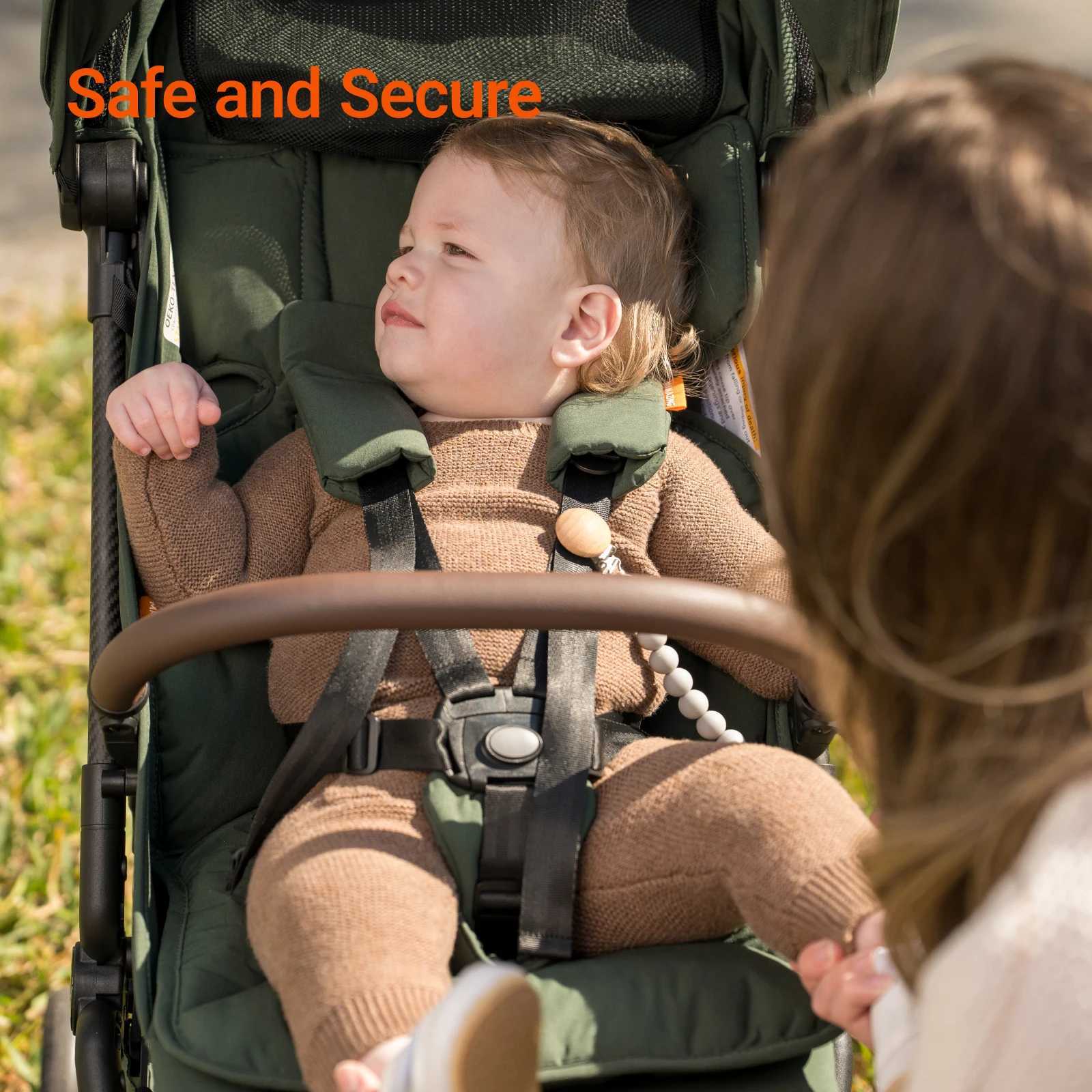 MAMAZING Ultra Air Lightweight Baby Travel Stroller with Carbon Fiber Frame 11.6lbs One-Hand Fold w/Organizer (GREEN) XJ250623