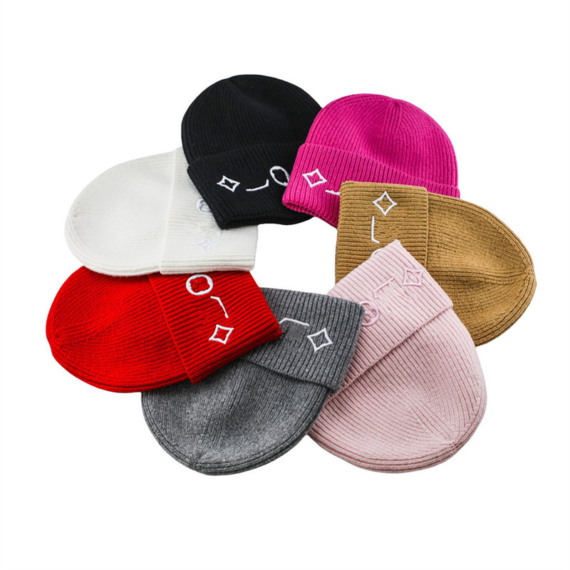 Designer beanie Letter Knitted Beanie Caps for Mens Womens Autumn Winter Warm Thick Wool Embroidery Cold Hat Winter knitted beanie