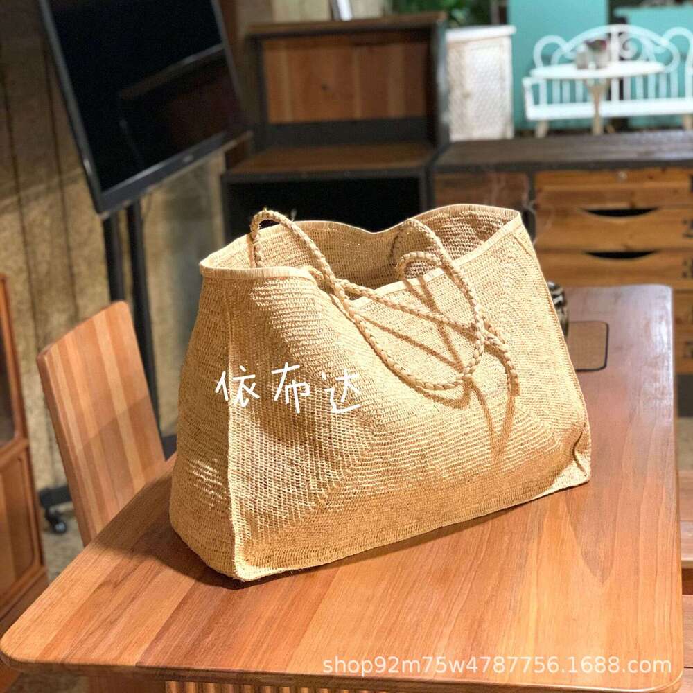 Beach Bag Luxury Straw Bag Straw Tote High Quality Raffia Crossbody Extra Large Size Tote Handmade Crochet Straw Shoulder Bag
