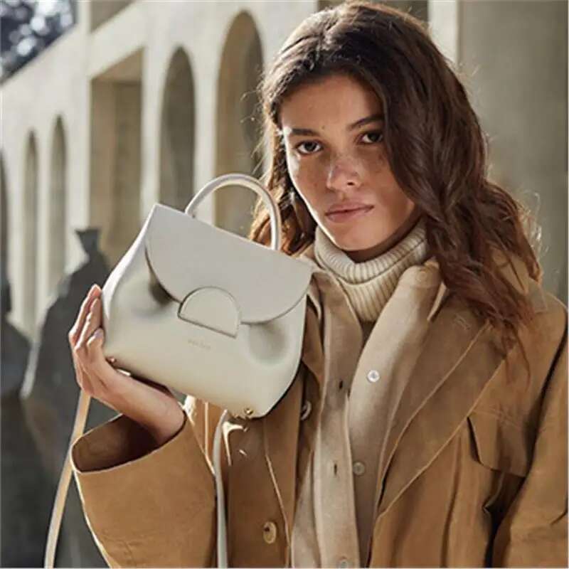 Leather Bag For Women Designer Brand Handbags Soft First Layer Cowhide Shoulder Crossbody Bags Lady Tote Purses