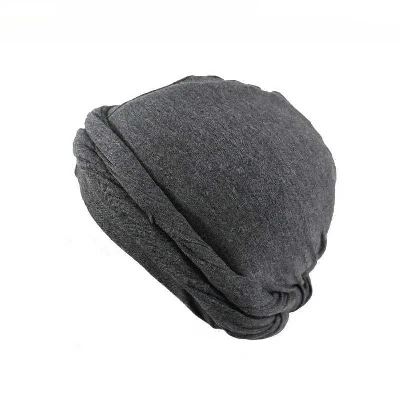 Nation Elastic Mens Turban Hat Satin Lining Stretchy Men Bandana Indian Cap Fashion Male Hip Hop Caps Headband Biker Headwrap M250623
