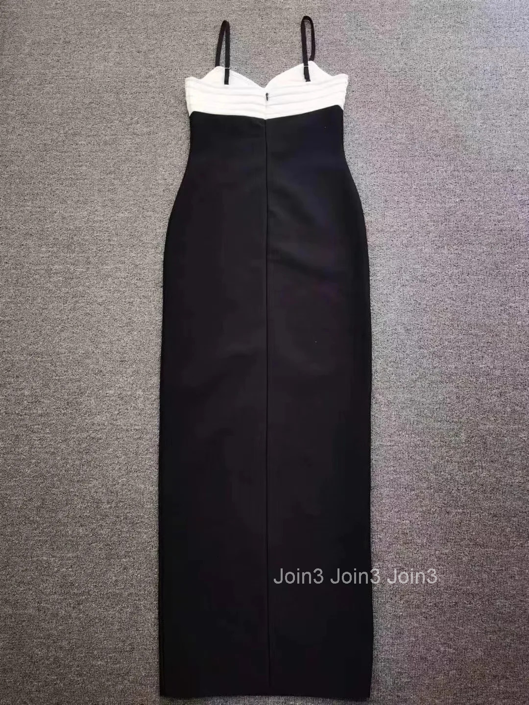 Womens Clothing Chic Sling Skirt Black Bandage Slim Vestidos Fashion Button Decoration Long Dress V-neck Sleeveless Casual Wear