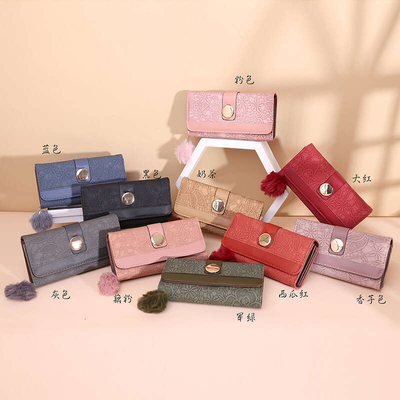 New Women's Long Fashion Clutch Multi-Card Slot Phone Bag Korean Style Coin Purse Women Wallet