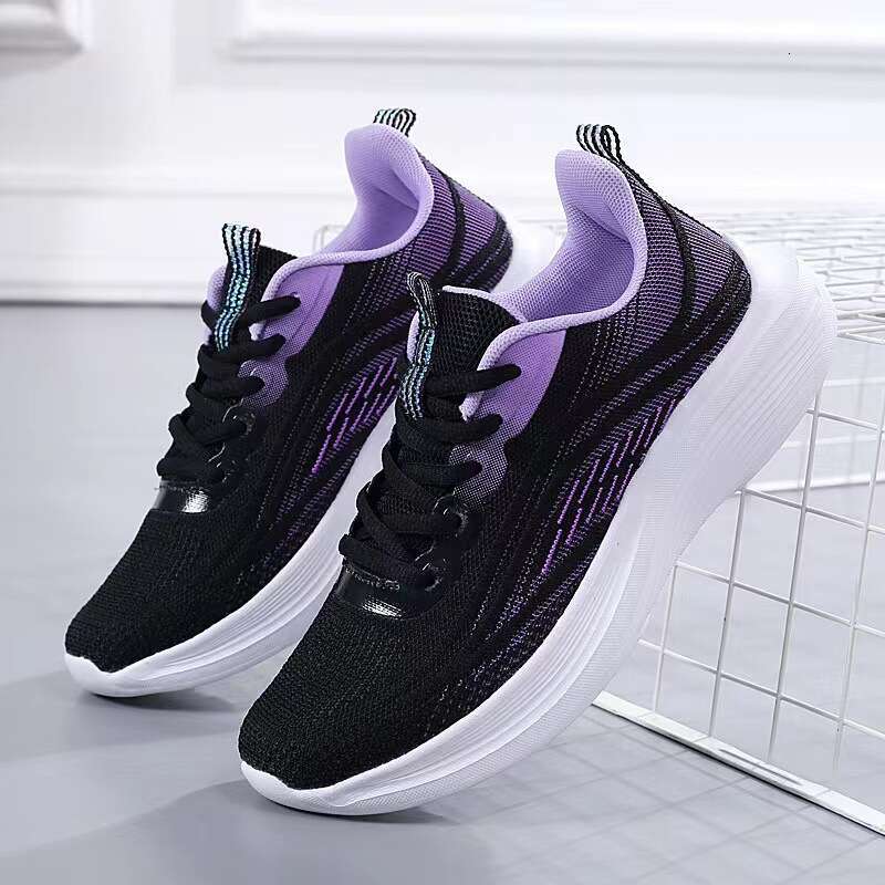 Women's Spring Simple Mesh Breathable Lightweight Running Student Fashion Soft Sole Casual Sports Shoes Live Broadcast