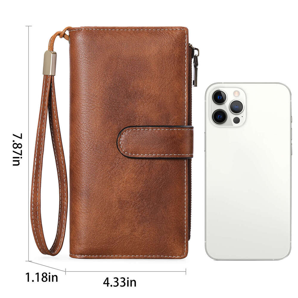 New Long Wallet RFID Multi-Function Women's Purse 70% off Clutch