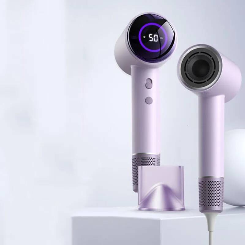 LCD Display 110,000RPM Strong wind High-speed Blow for Fast Dry Negative Ionic Professional Hair Dryer