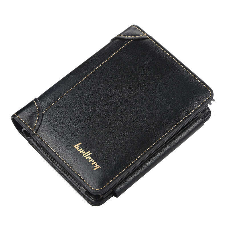 Wallet Men's Short Baellerry Multi-Card Slot 70% off Zipper Coin Purse Fashion Thin Card Holder Men
