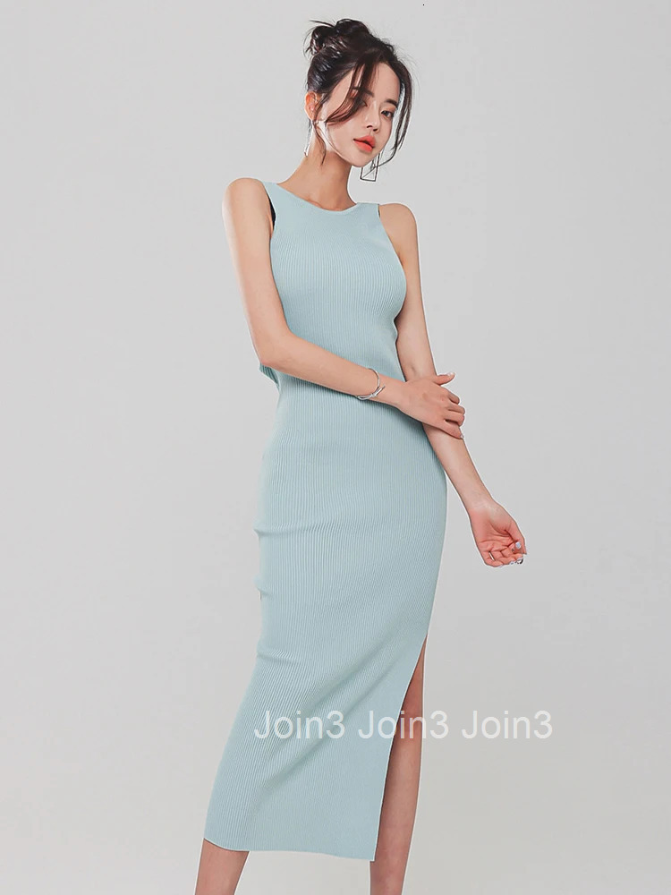 Summer Elegant Women Evening Dress Knitted Chic Sexy Backless Skinny Midi Party Beach Mujer Stretchy Robe Femme Vestidos Fiesta