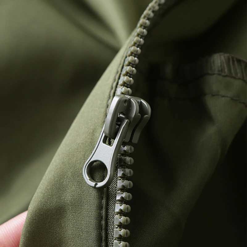 American Leisure Waterproof Breathable Coats Mens Clothing Spring Autumn New Fashion Jacket Thin Loose Green Baseball Uniform W250623