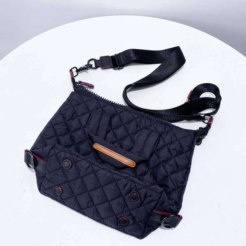 Casual Bags For Women Designer Handbag Purses 2024 New In Polyester Embroidered Rhombus Pattern Top Handle Cloth Shoulder