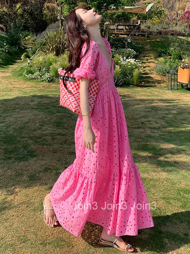 New Summer Long Evening Dress Women Ladies Clothes Sweet Casual Sexy Deep V-Neck Maxi Party Prom Beach Robe Mujer Vestido Fiesta