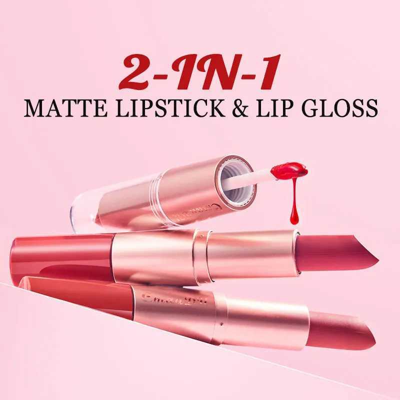 3 PCS Set Double Sided Lipstick Lip Gloss Matte Liquid Lip Tint 24 Hours Water Resistant Korean Cosmetics Makeup For Women XJ250623