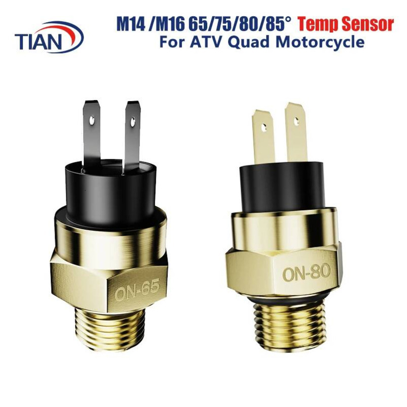 M14/M16 Motorcycle Electric Radiator Coolant Fan Water Temperature Thermostat Switch Temp Sensor For 125 150 200 250 300 400 450