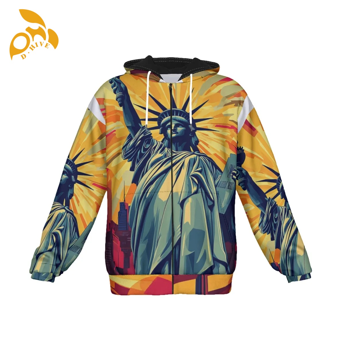Free Shipping customized definition oversize Men's women's hooded sweatshirt printed fashionable casual street wear zipper cotton hooded swe