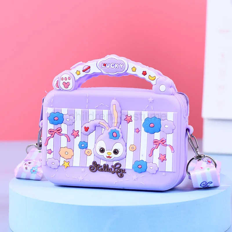 Disney Silicone Bag Cartoon Anime Figure Stich Shoulder Bag Lilo Stitch Fashion Kids Girl Accessories Coin Purse Gift W250623