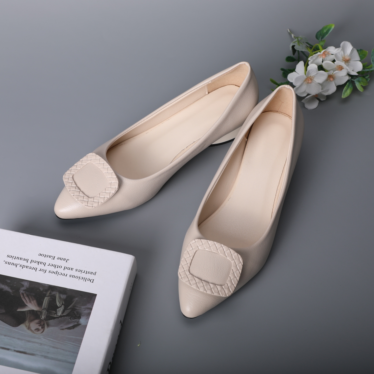 3098-Women's pointed-toe flats, comfortable and casual one-legged flats for walking, driving, office formal wear New