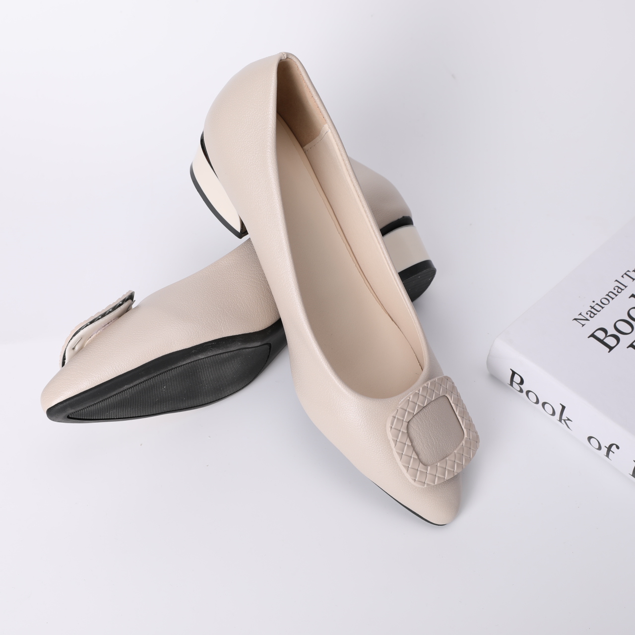 3098-Women's pointed-toe flats, comfortable and casual one-legged flats for walking, driving, office formal wear New