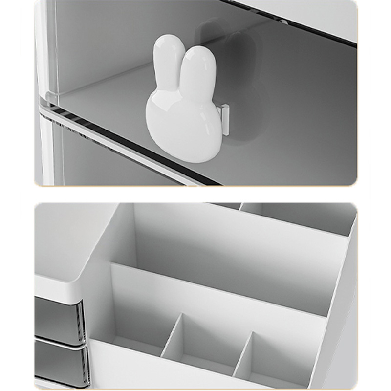 cute rabbit ear drawer box optimal for office and study storage