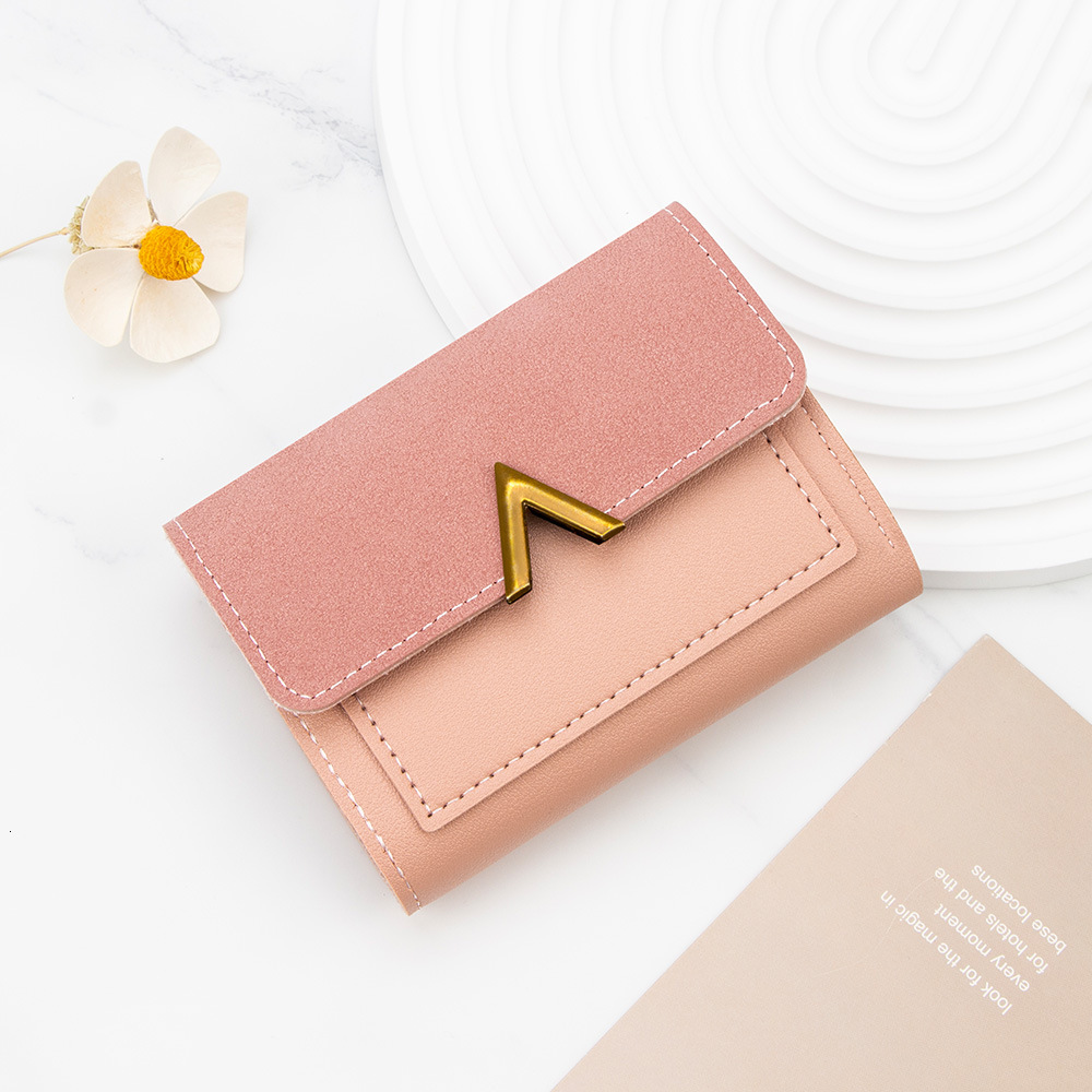 Free Shipping 2025 New Designer Bag New Korean Style Simple Women's Wallet Short Large Capacity Girls' Wallet Student Small Card Holder Coin