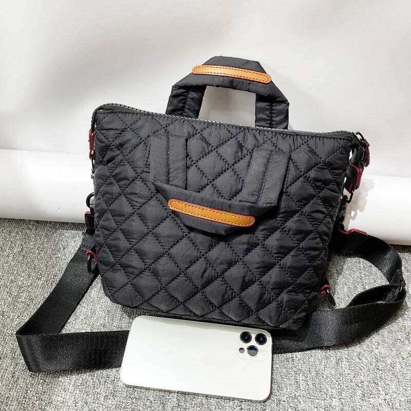 Casual Bags For Women Designer Handbag Purses 2024 New In Polyester Embroidered Rhombus Pattern Top Handle Cloth Shoulder