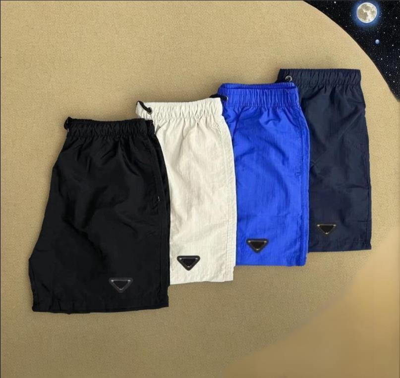 mens designer short triangle swimming trunks shorts Embroidery Men Letter Sports Shorts Casual Sports Loose Style Drawstring Knee Length Brands Beach Shorts