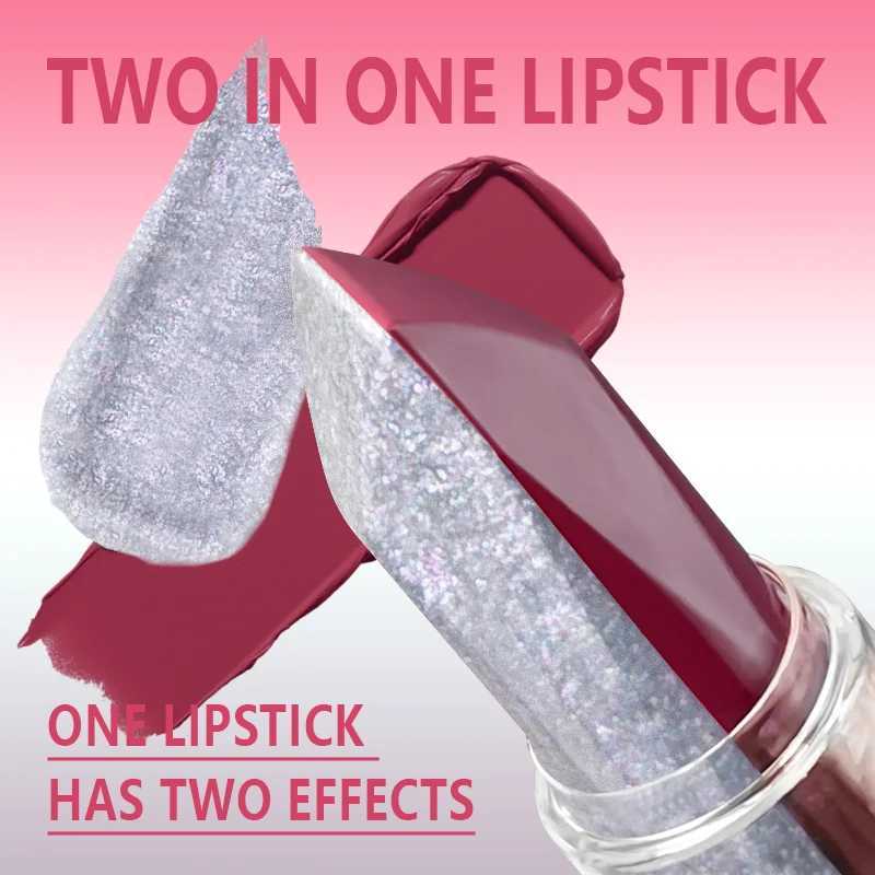 Chocolate gradient lipstick is durable waterproof and not easy to smudge. The cup appears as white lipstick for Valentines Day XJ250623