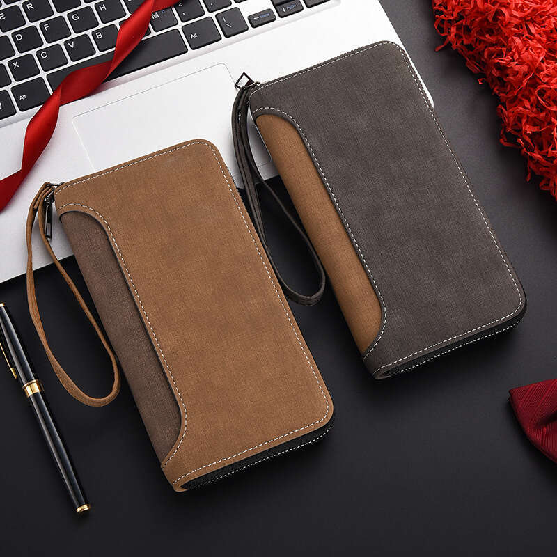 2025 New Men's Long Wallet Multifunctional Clutch Large Capacity Personalized Zipper Coin Purse Phone Bag