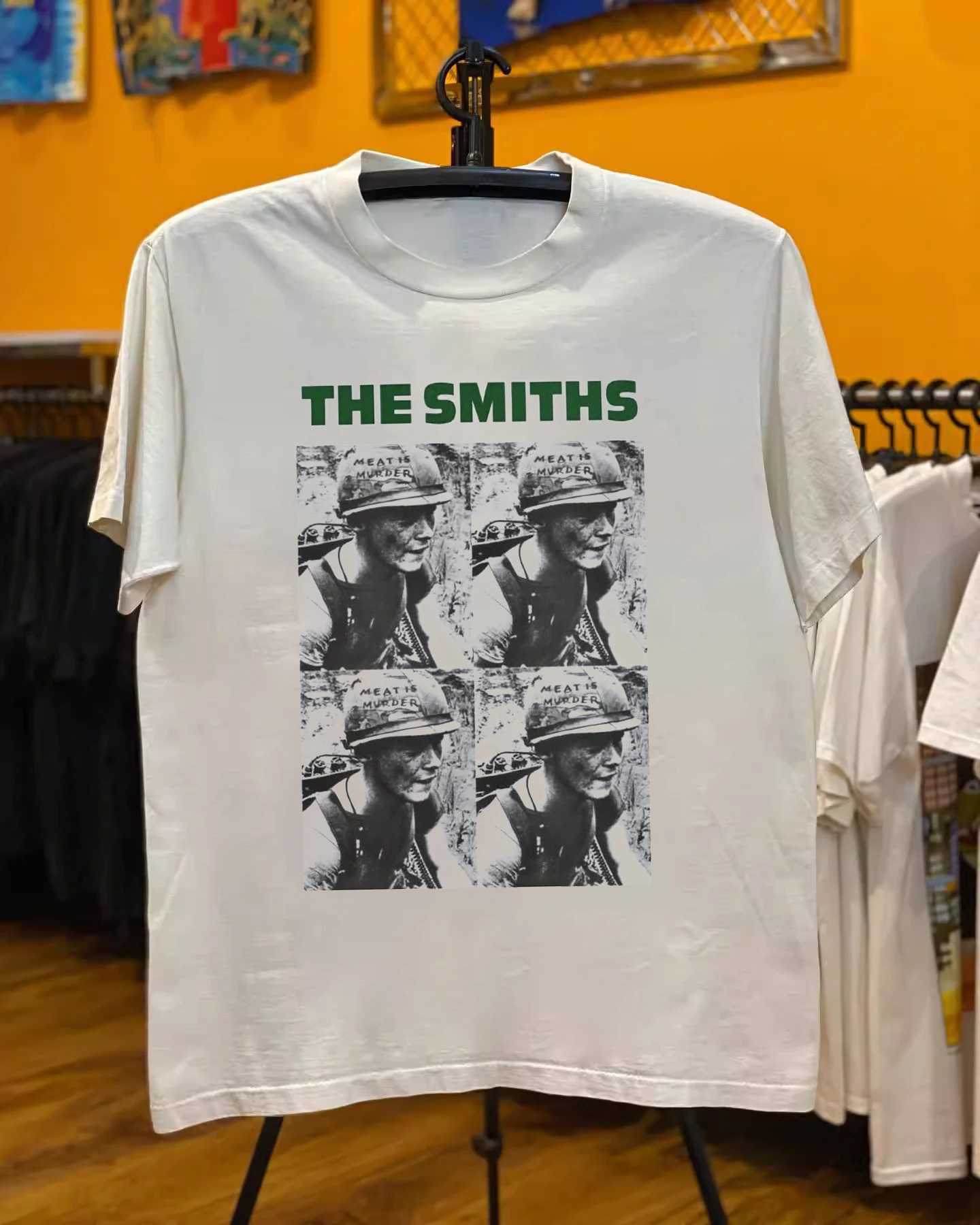 The Smiths Smith Torrent Metal Band Ins Rock Peripheral Short Sleeve T-Shirt Vintage Ruffian Handsome Style X250623