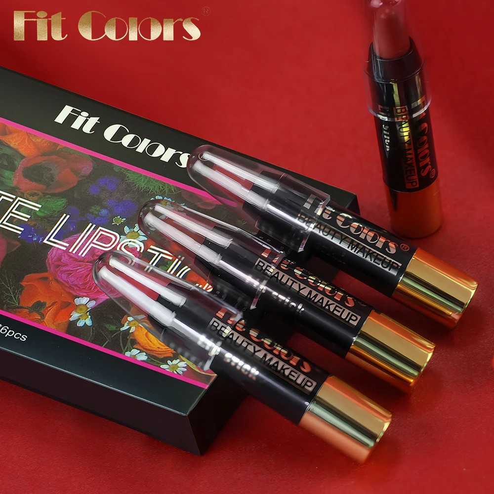 Fit Colors 6 colors velvet matte crayon lipstick set lasting color waterproof non-stick moisturizing lipstick set XJ250623