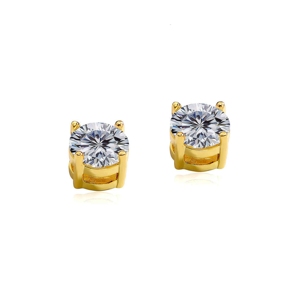 Hip Hop 4-8MM Black Round Zircon Personality Non-Pierced Strong Magnetic Earrings Trendy Ear Jewelry