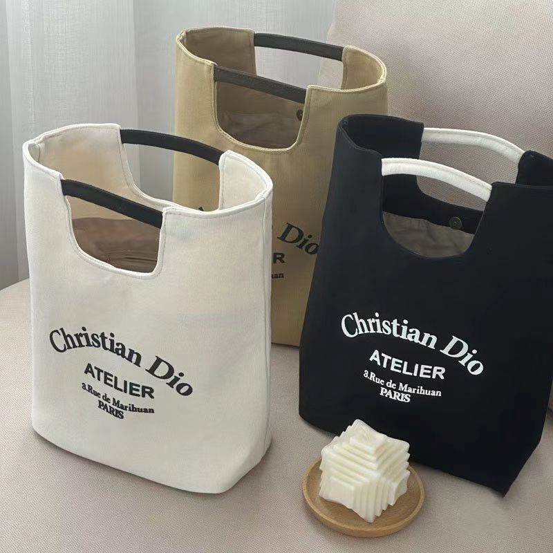 Women's Canvas Bag Handbag Free Shipping Designer Fashion Work Makeup Mommy Bag Student Lunch Box Designer Bag Bucket Lunch Box Casual Cloth Bag