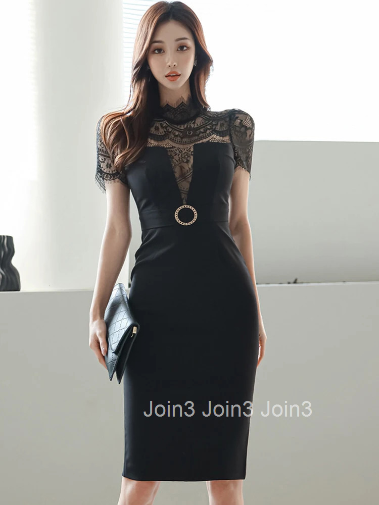 New Summer Women Evening Dress Temperament Chic Lace Sheer Sexy Short Sleeve Slim Midi Party Prom Birthday Robe Mujer Vestidos