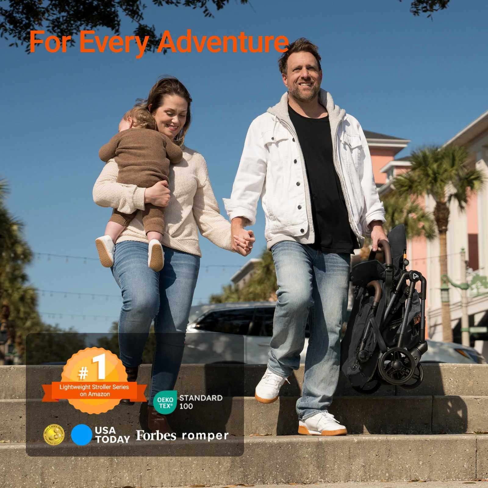 MAMAZING Ultra Air Compact Travel Stroller Carbon Fiber Frame 11.6lbs One-Handed Fold w/Cushion Storage (BLACK) XJ250623