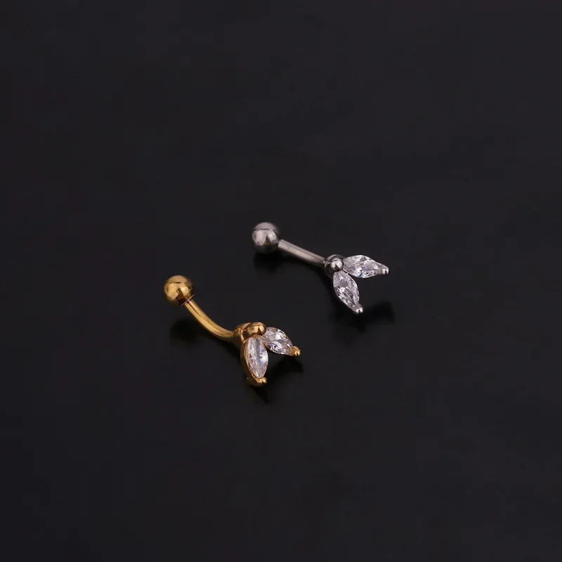 1PC 16G Flower Stainless Steel IBall Eyebrow Piercing Curved Barbell Lip Ring Snug Daith Helix Rook Earring 250613