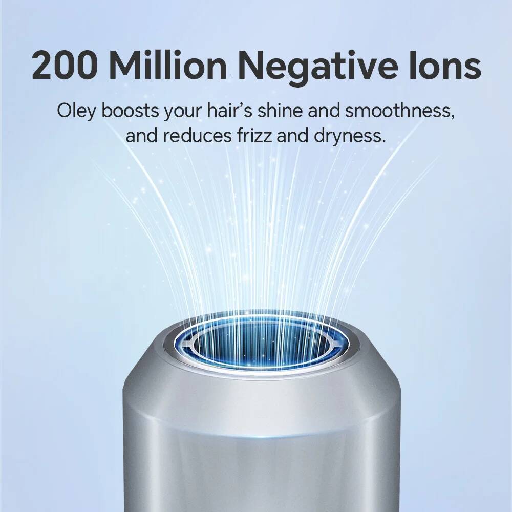 Oley High-speed Hair 900W Lightweight Powerful Brushless Motor Low Noise Quick Negative Ionic Blow Dryer